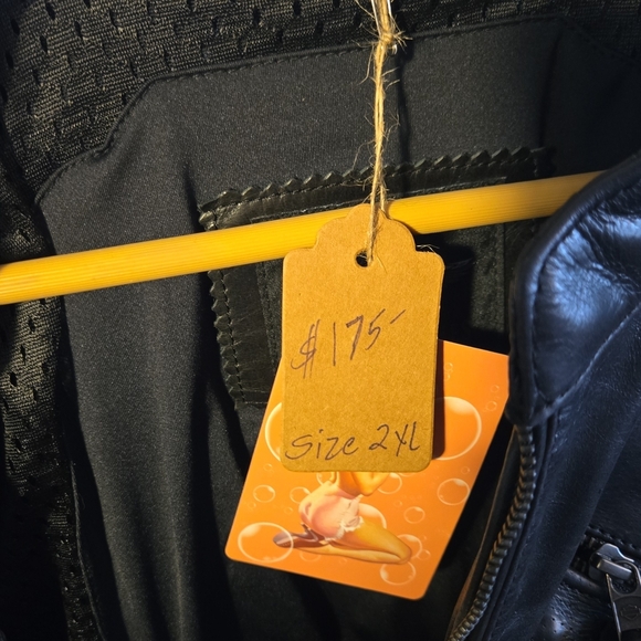 Womens Harley-Davidson Black Leather Bomber Jacket Size:2XL - Picture 3 of 7